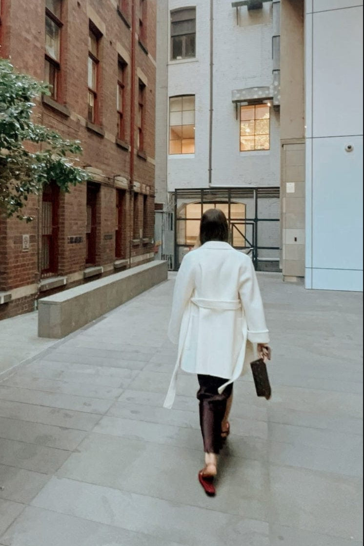 Lindsay Nicholas New York COAT Darlinghurst Coat in Winter White