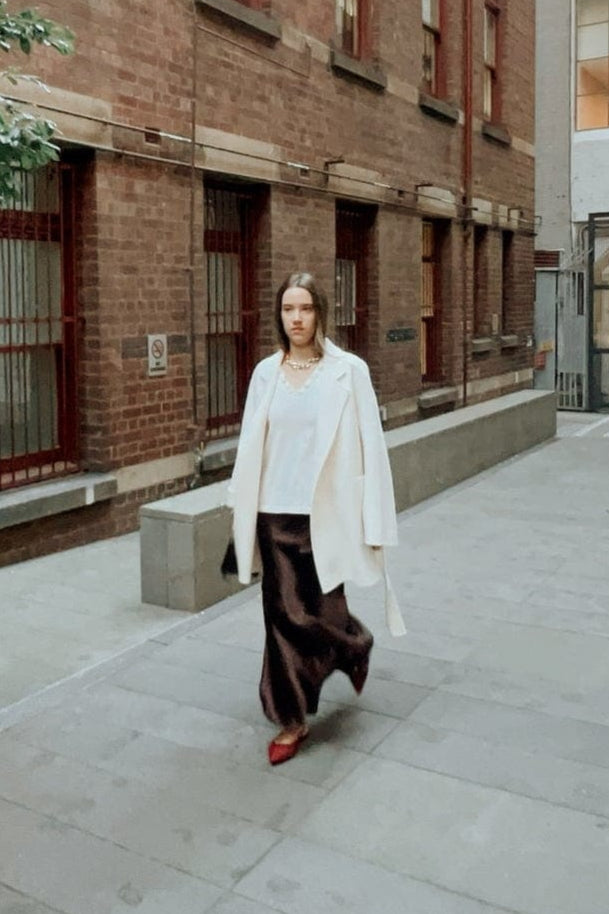 Lindsay Nicholas New York COAT Darlinghurst Coat in Winter White