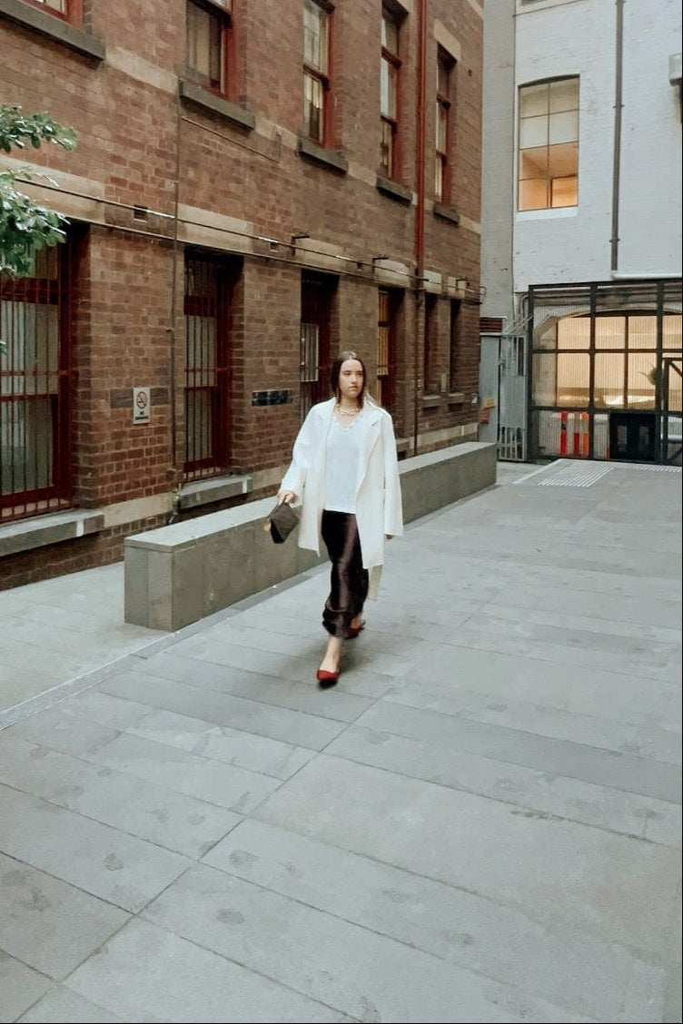 Lindsay Nicholas New York COAT Darlinghurst Coat in Winter White