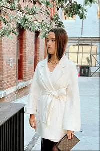 Lindsay Nicholas New York COAT Darlinghurst Coat in Winter White