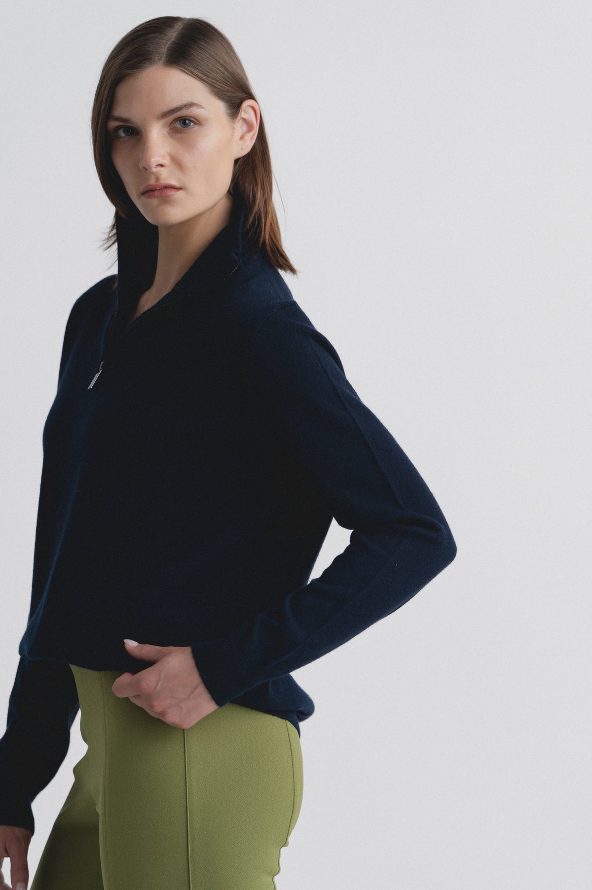 Lindsay Nicholas New York Sweaters Drew Sweater in Navy