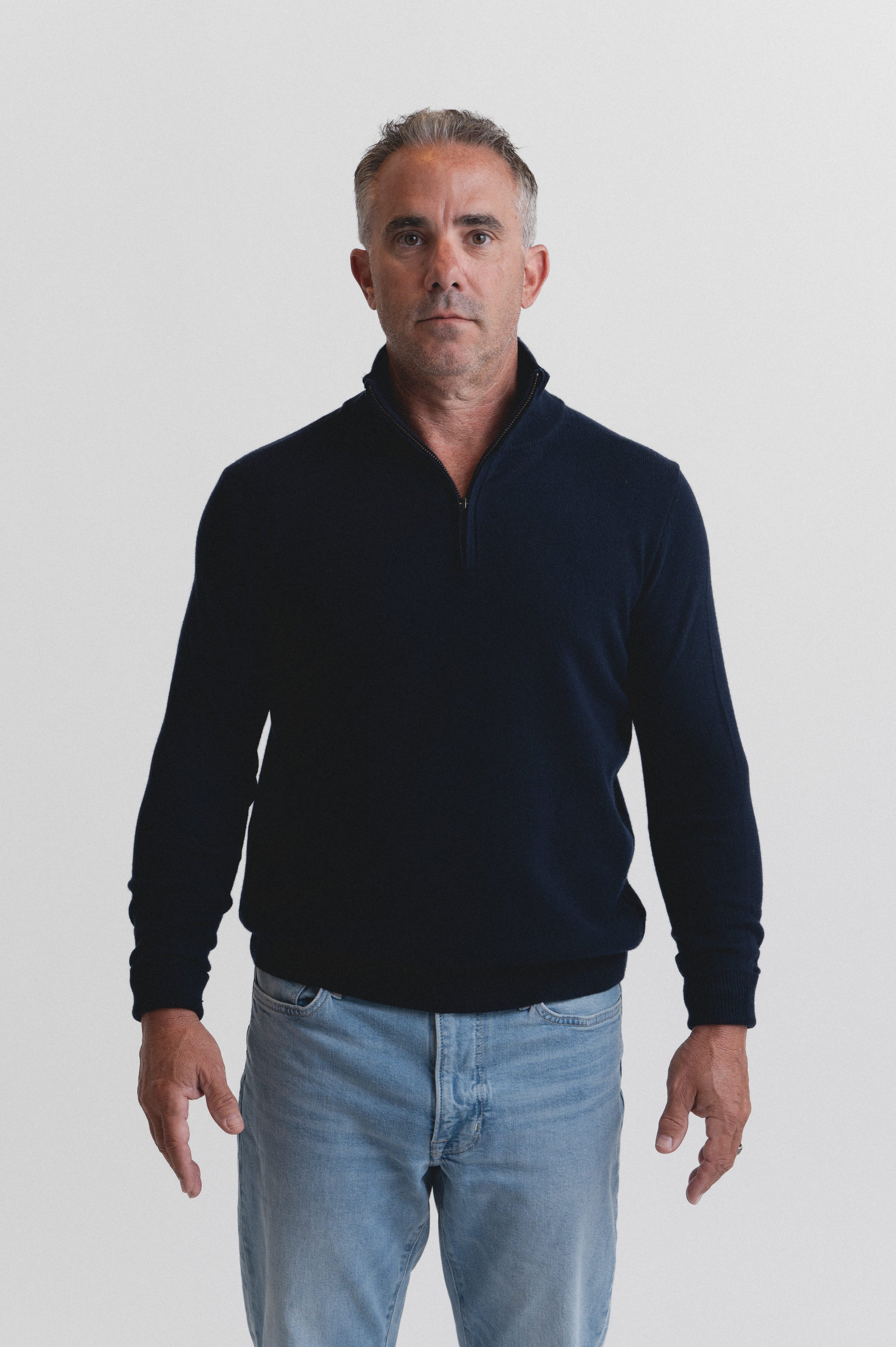 Lindsay Nicholas New York Sweaters Drew Sweater in Navy