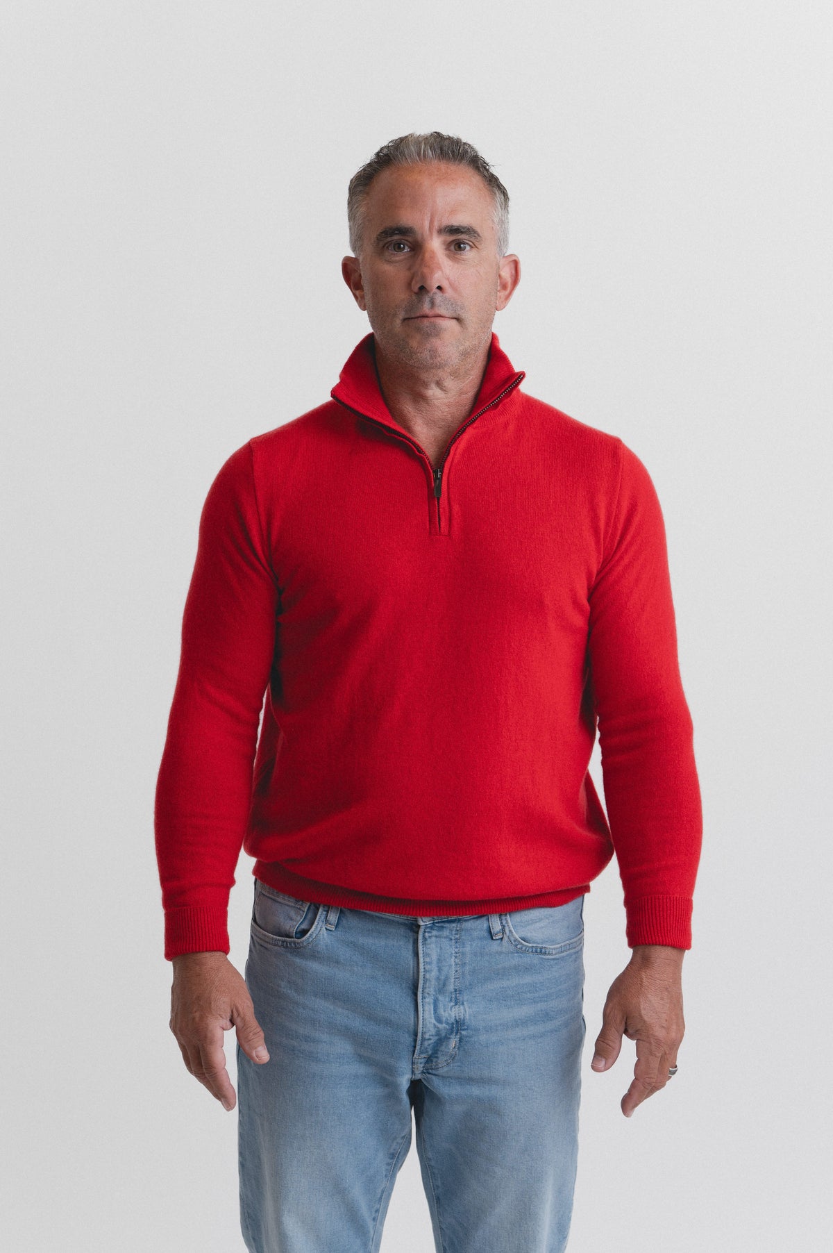 Lindsay Nicholas New York Sweaters Drew Sweater in Red