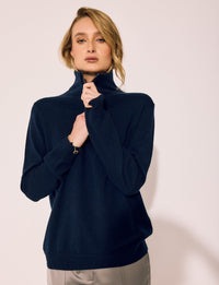 Lindsay Nicholas New York Sweaters Drew Sweater in Navy