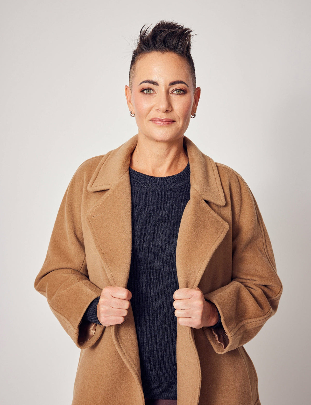 Lindsay Nicholas New York JACKETS Hayden Coat in Camel