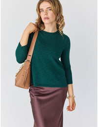 Lindsay Nicholas New York Sweaters Wellesley Sweater in Emerald