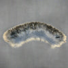 Blue Faux Fur Collar