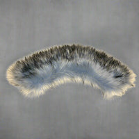 Blue Faux Fur Collar