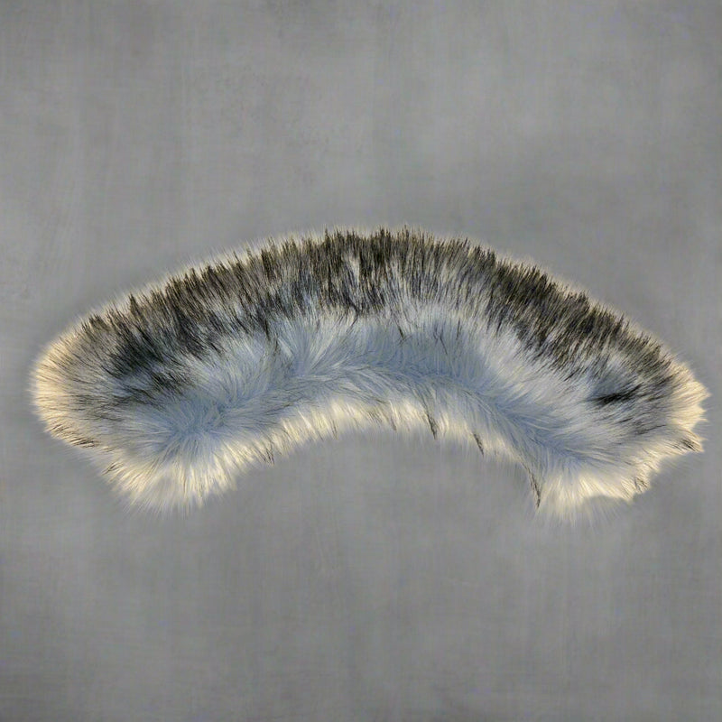 Blue Faux Fur Collar