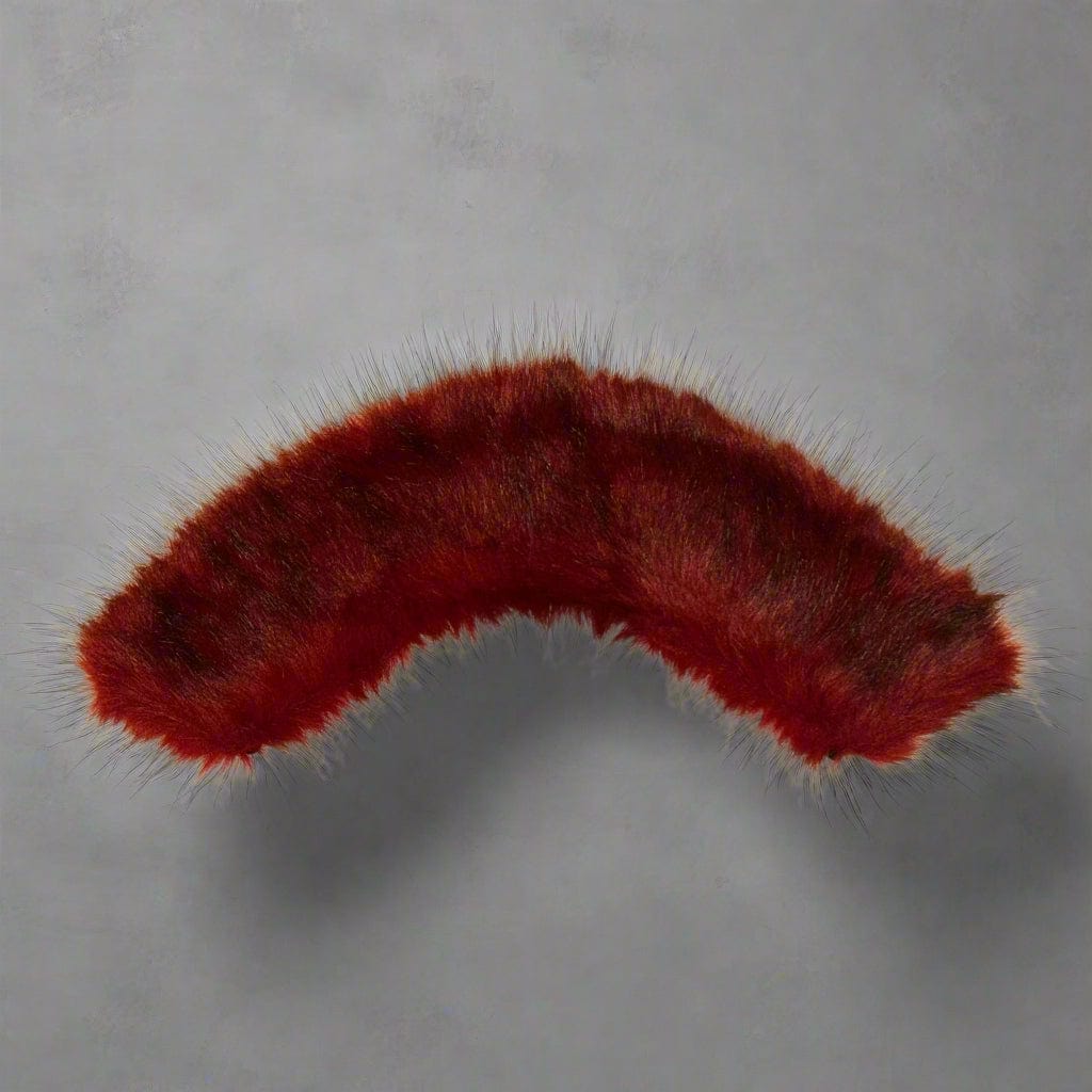 Lindsay Nicholas New York Apparel & Accessories Red Faux Fur Collar