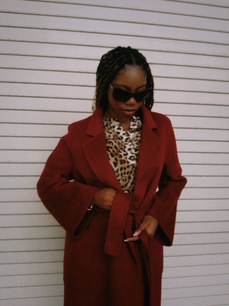 Lindsay Nicholas New York COAT Frances Coat in Scarlet