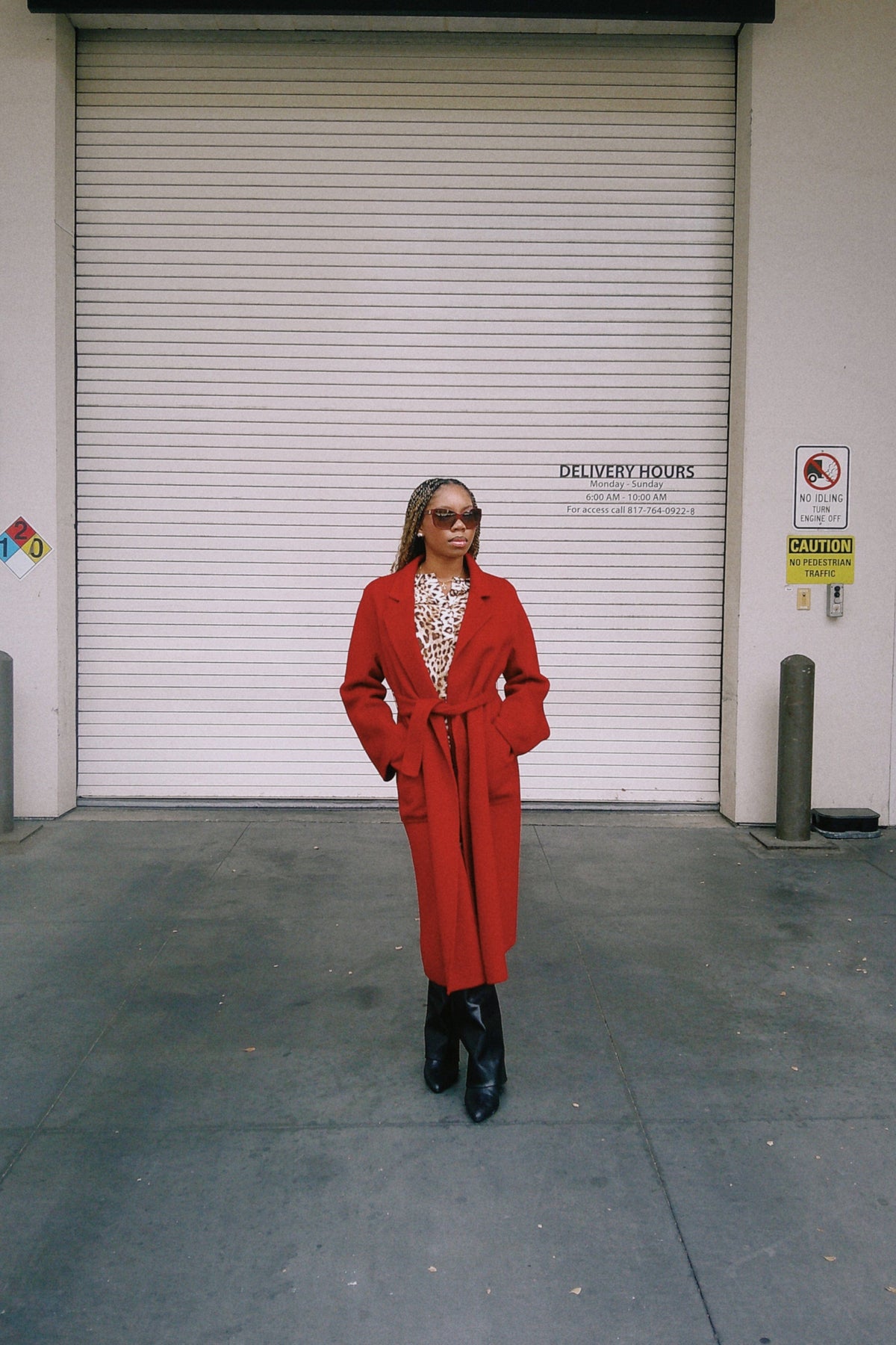 Lindsay Nicholas New York COAT Frances Coat in Scarlet