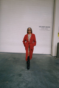Lindsay Nicholas New York COAT Frances Coat in Scarlet