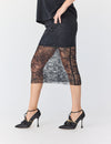 Lindsay Nicholas New York SKIRTS Lace Skirt in Black