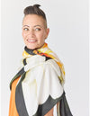 Lindsay Nicholas New York Scarves & Shawls African Daisy Bloom Silk Scarf