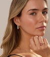 Cove Fine Jewelry Earrings Cairn | 3 Carat Diamond Inside Outside Hoop Earrings