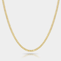 Cove Fine Jewelry Necklace Shoreline: Classic and Steady | 3.1 mm / 14k White Gold / 16 inch Tidal Tennis Necklace