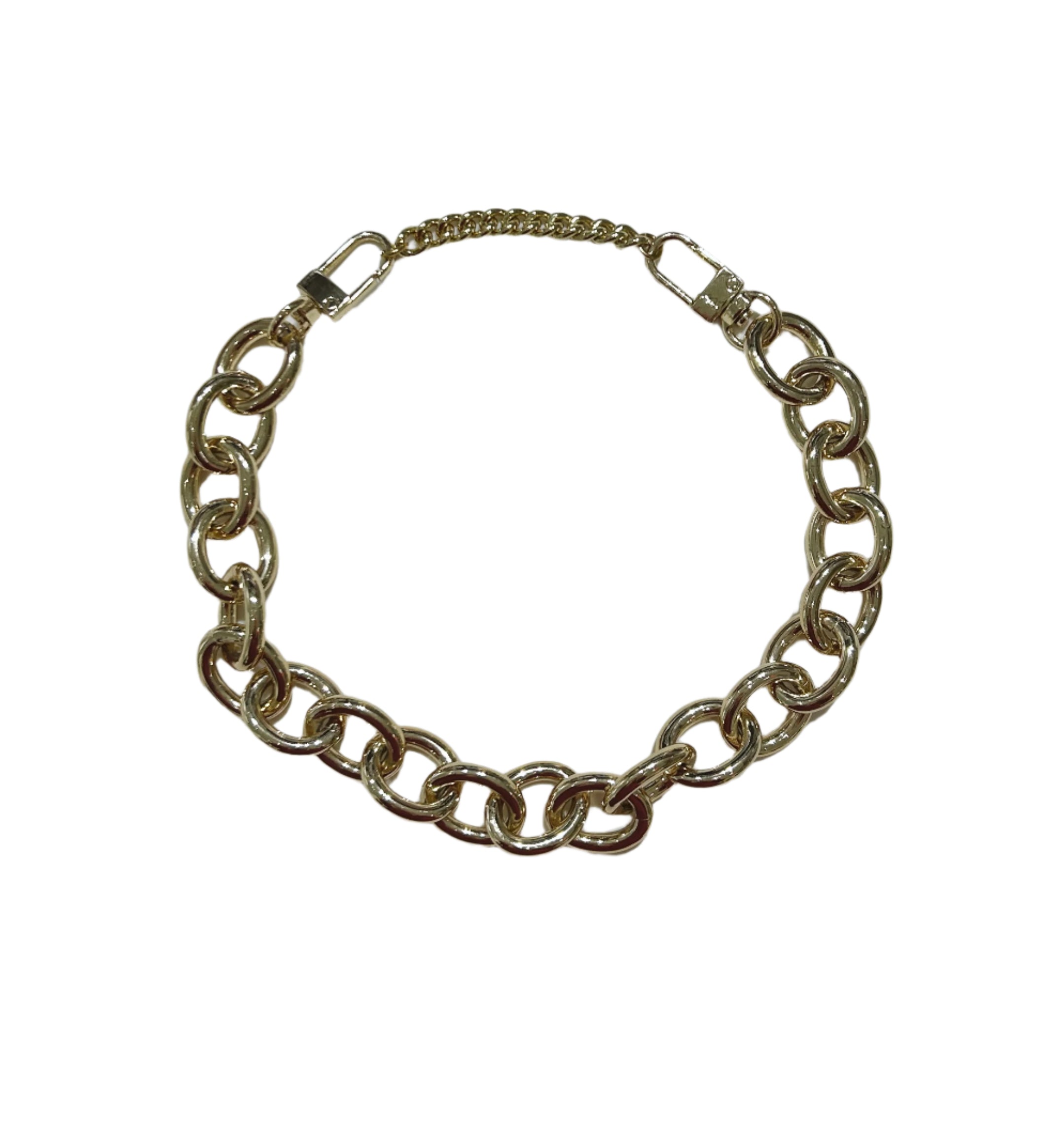 Elsewhere Co Chunky Chain Choker Necklace With Extender