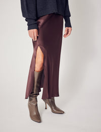 Lindsay Nicholas New York Sweaters Sculptured Sleeve Sweater in Light Grey