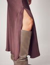 Lindsay Nicholas New York Sweaters Sculptured Sleeve Sweater in Light Grey