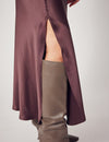 Lindsay Nicholas New York Sweaters Sculptured Sleeve Sweater in Light Grey