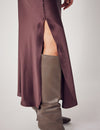 Lindsay Nicholas New York Sweaters Sculptured Sleeve Sweater in Light Grey