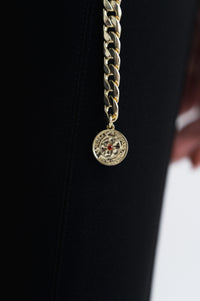 Lindsay Nicholas New York acceso Fire Horse Chain Belt in Gold