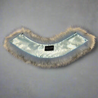 Lindsay Nicholas New York Apparel & Accessories Blue Faux Fur Collar