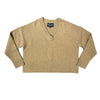Lindsay Nicholas New York Sweaters V-Neck Knitted Sweater in Fawn