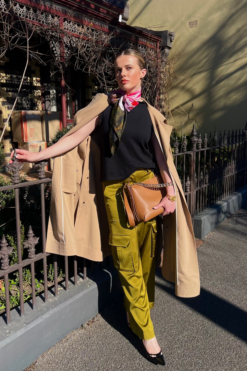 Lindsay Nicholas New York Bleecker Street Pant in Chartreuse
