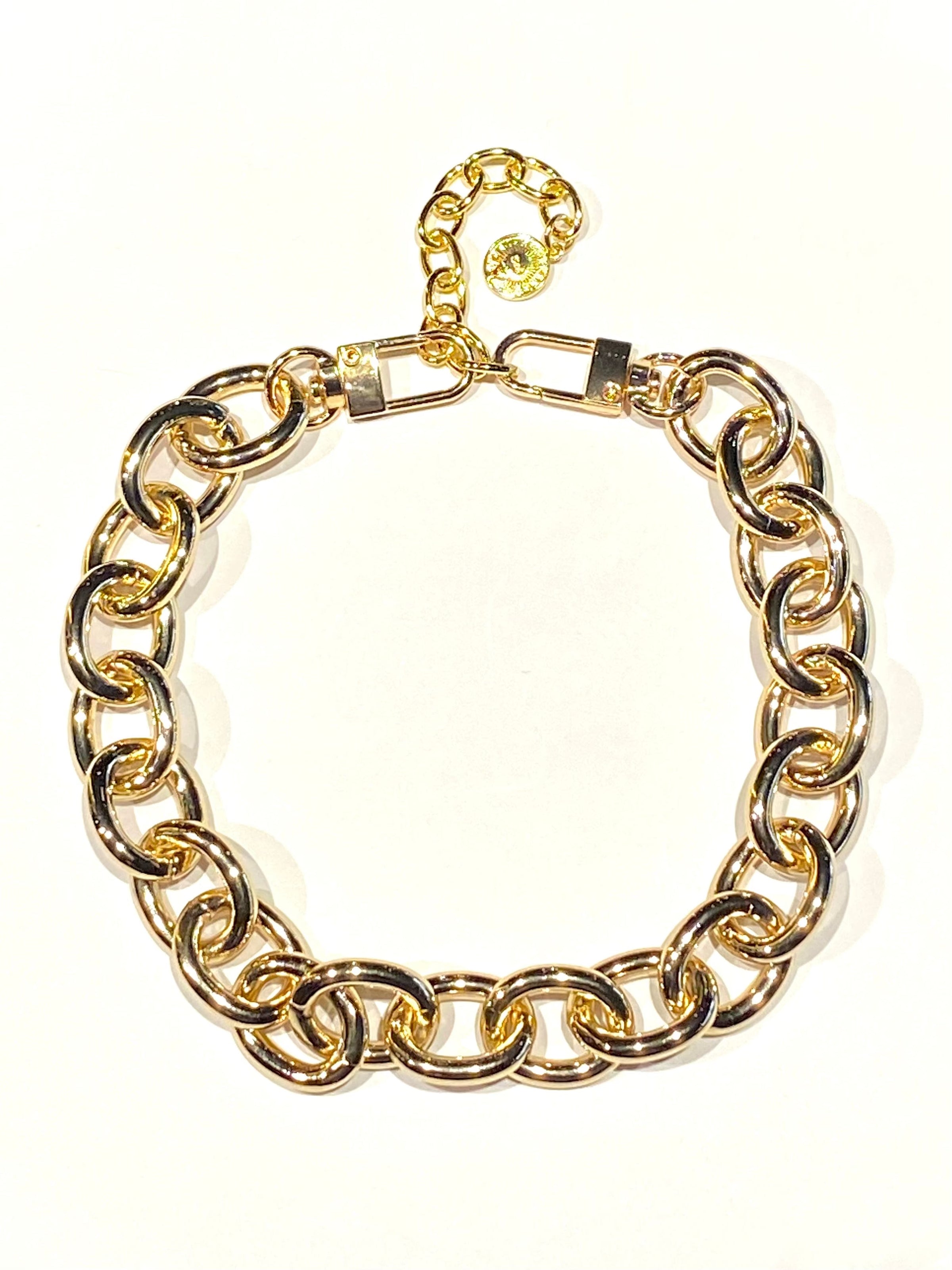 Lindsay Nicholas New York Apparel & Accessories Elsewhere Co Chunky Chain Choker Necklace With Extender