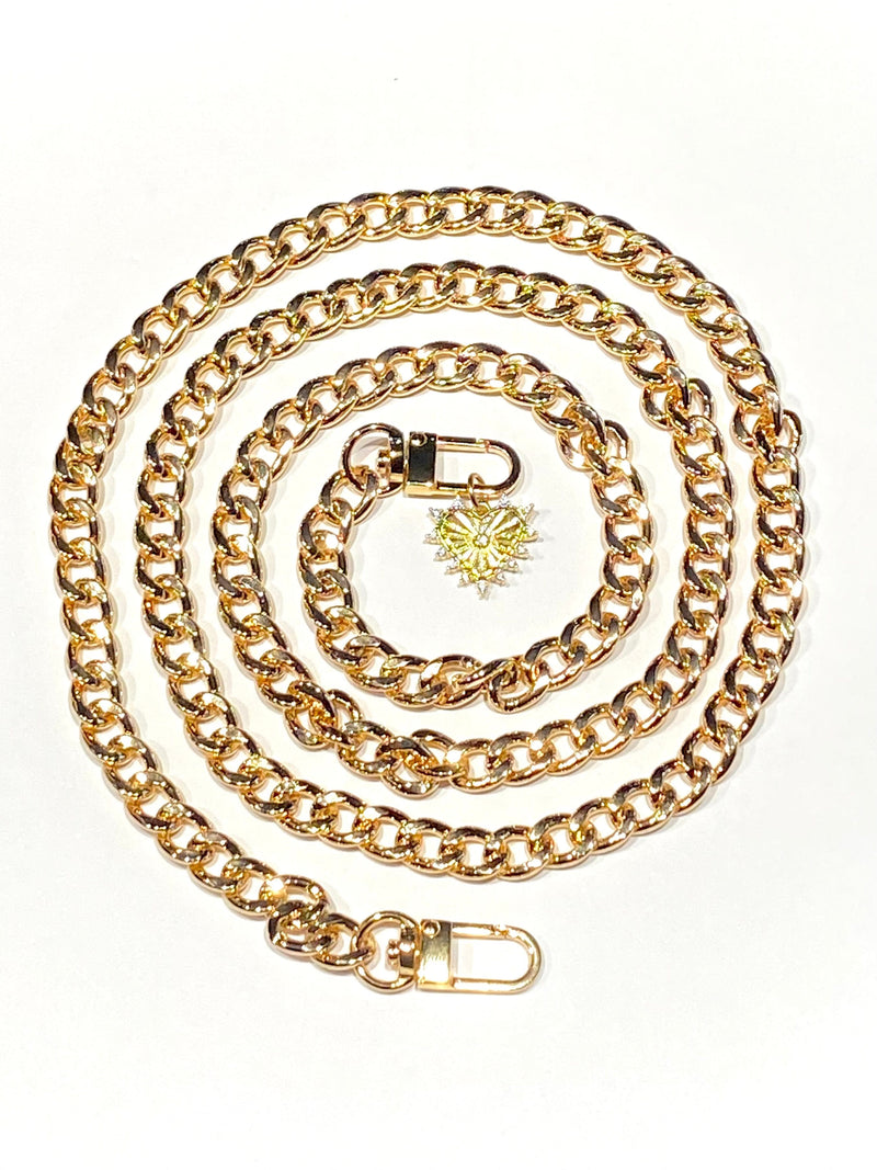 The Elsewhere Co. Apparel & Accessories Gold Skinny Chain Belt