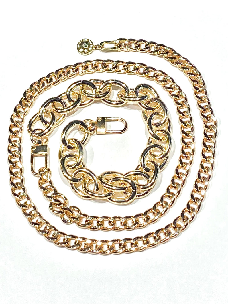 The Elsewhere Co. Apparel & Accessories Elsewhere Co Gold Chunky Chain Belt