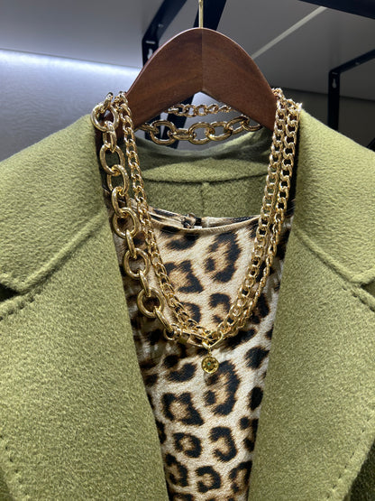 Elsewhere Co Gold Chunky Chain Belt