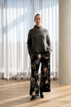 Lindsay Nicholas New York Sweaters Bouclé Mock-Neck Knit Sweater in Orchid Marle
