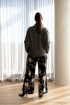 Lindsay Nicholas New York Sweaters Bouclé Mock-Neck Knit Sweater in Orchid Marle