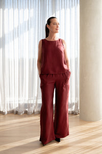 Lindsay Nicholas New York Sleeveless Tops Shell in Men's Necktie Silk