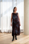 Lindsay Nicholas New York Sleeveless Tops Shell in Plum Bird Fleur Silk