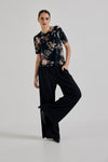 Lindsay Nicholas New York Tshirt Floral Jersey T-Shirt