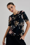 Lindsay Nicholas New York Tshirt Floral Jersey T-Shirt
