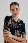 Lindsay Nicholas New York Tshirt Floral Jersey T-Shirt