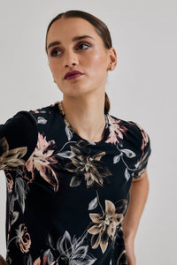 Lindsay Nicholas New York Tshirt Floral Jersey T-Shirt