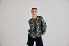 Lindsay Nicholas New York TOP Poet Blouse in Olive Python