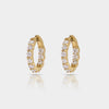 Cove Fine Jewelry Earrings Cairn | 3 Carat Diamond Inside Outside Hoop Earrings