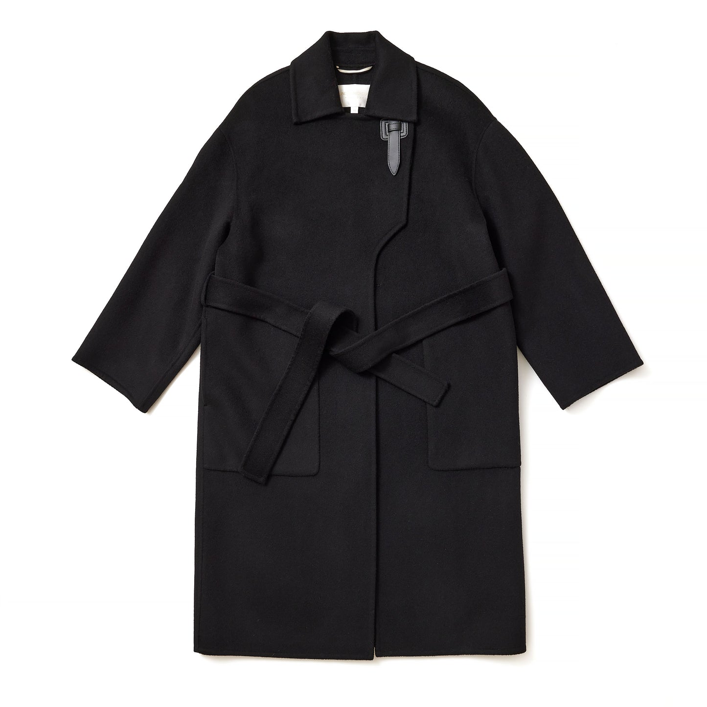 Georgina Buckle Coat in Black