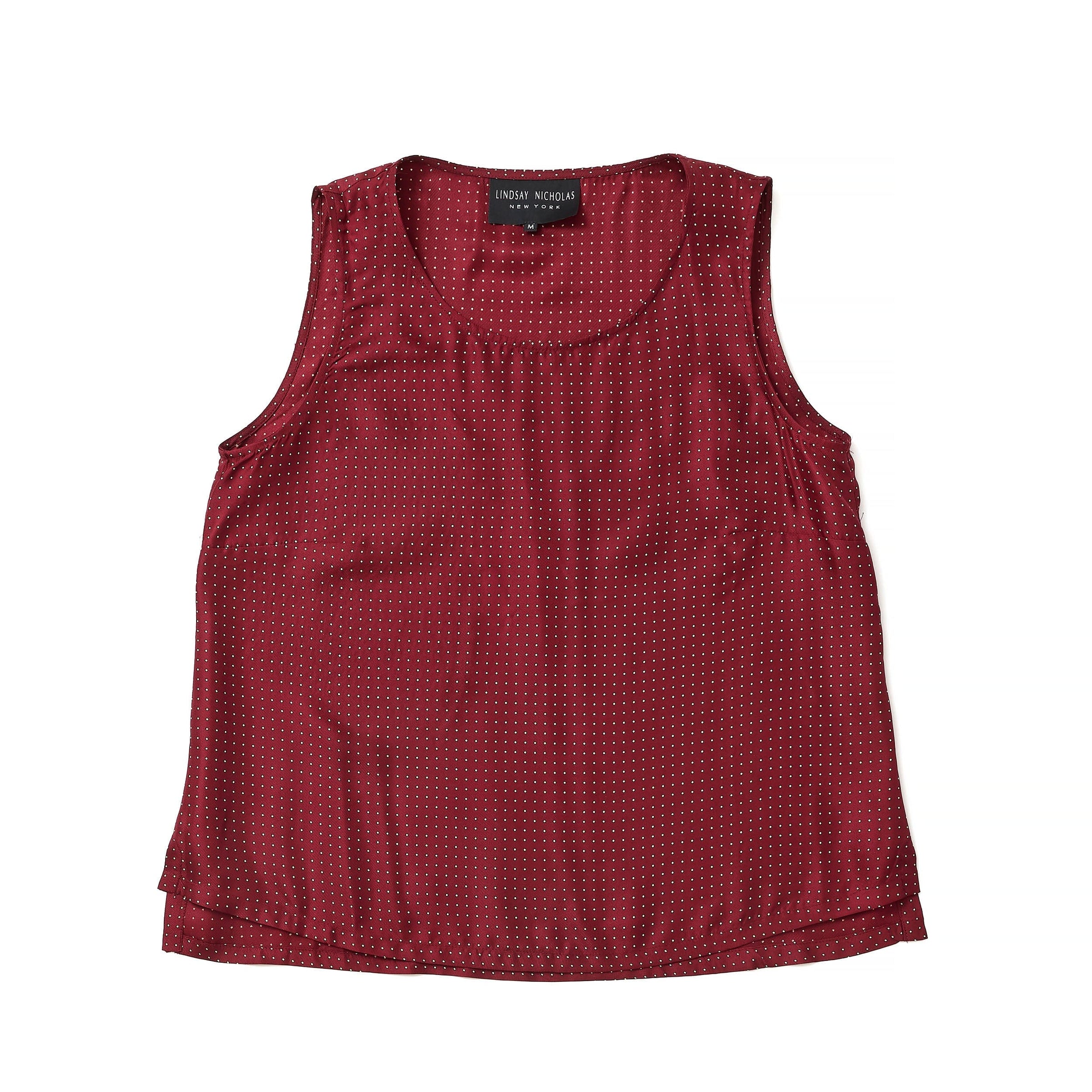 Lindsay Nicholas New York Sleeveless Tops Shell in Men's Necktie Silk