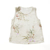 Lindsay Nicholas New York Sleeveless Tops Shell in Créme Bird Fleur Silk