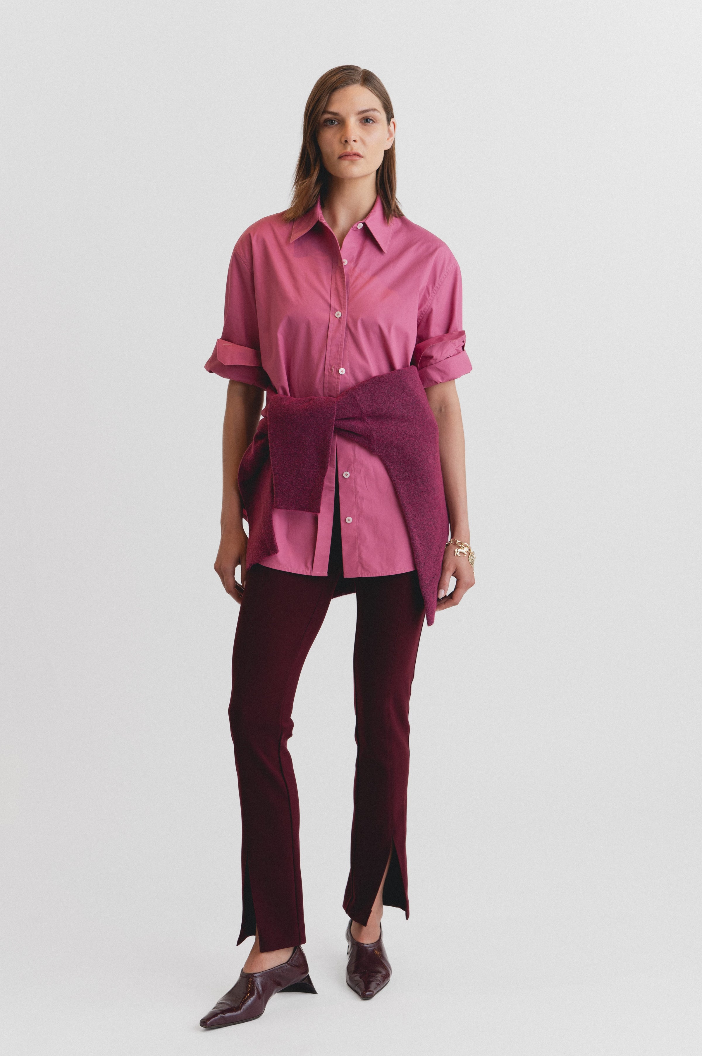 Lindsay Nicholas New York Ally Pant in Wine