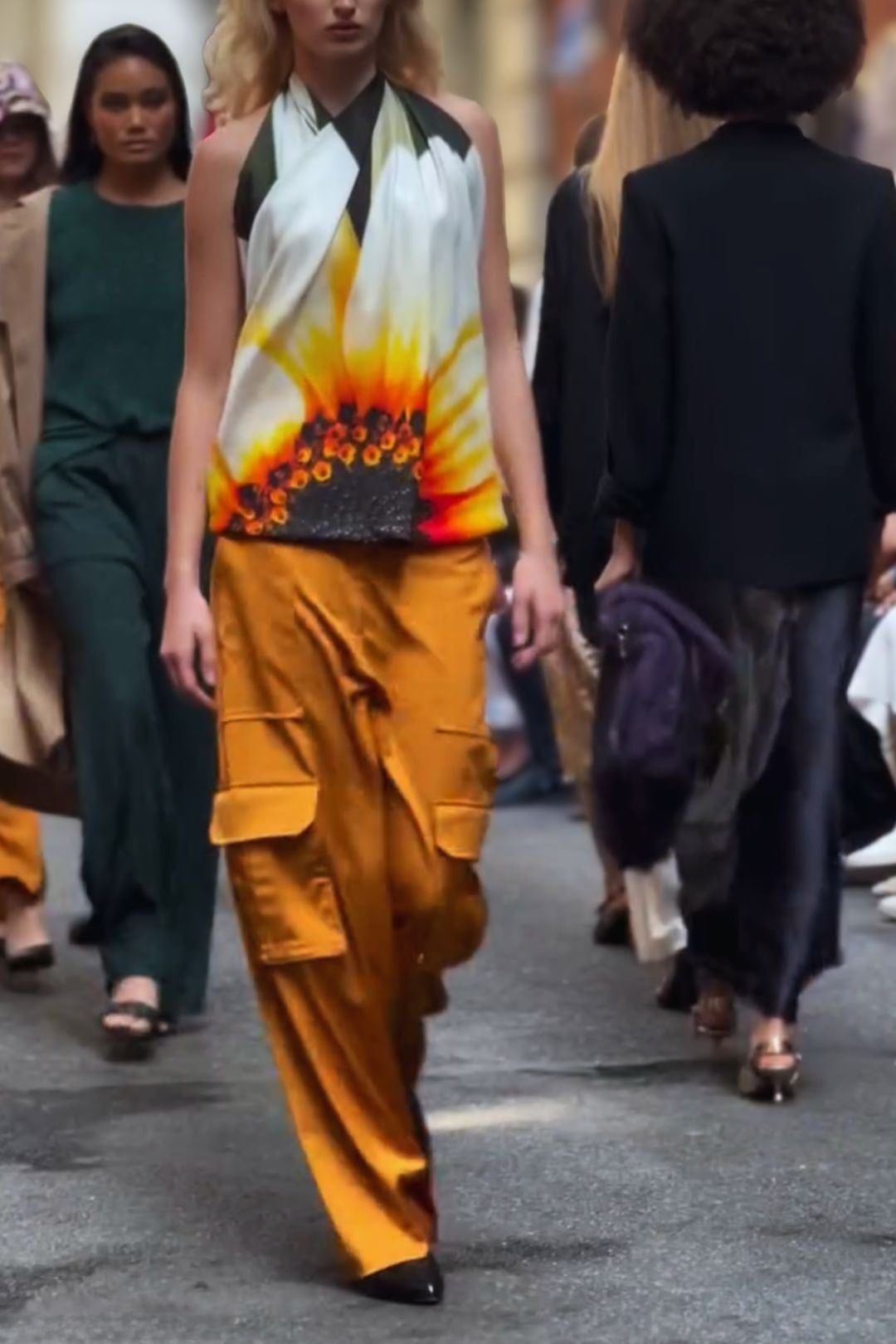 Lindsay Nicholas New York Bleecker Street Pant in Marigold
