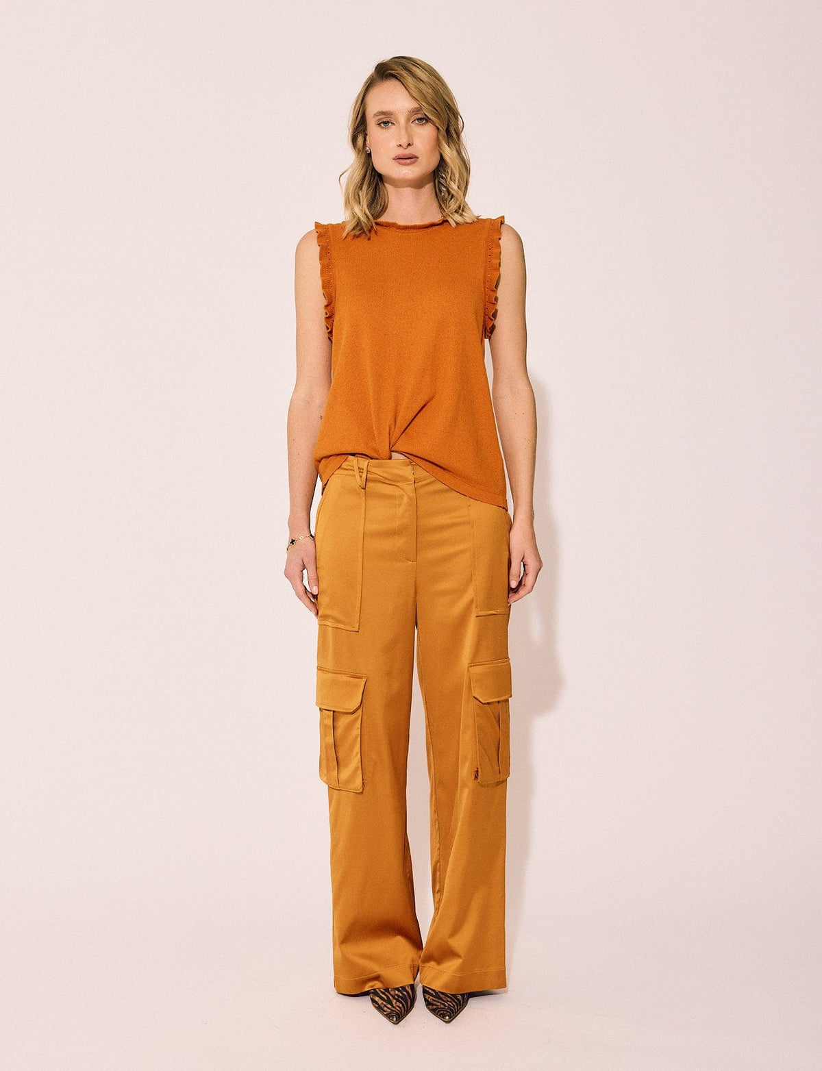 Lindsay Nicholas New York Pants Bleecker Street Pant in Marigold